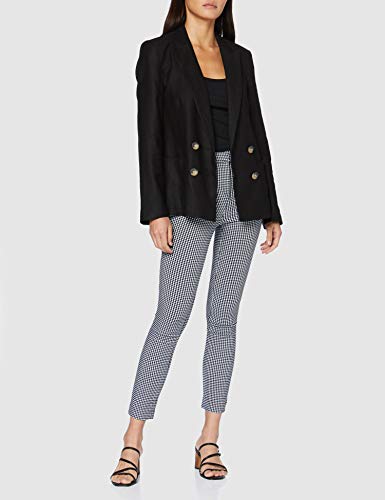 Springfield Chino Vichy-c/98 Pantalones, Multicolor (Multicoloured 98), 38 (Tamaño del Fabricante: 38) para Mujer