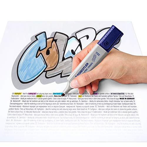Staedtler 364 CWP10. Rotuladores fluorescentes Textsurfer Classic Pastel y Vintage. Estuche con 10 marcadores de colores variados