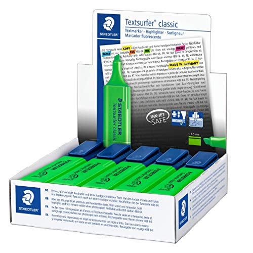 Staedtler Textsurfer classic - Marcador, Verde, paquete de 10 unidades