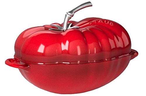 STAUB Cocotte Tomate 25 cm Kirschrot Forma, Hierro Fundido