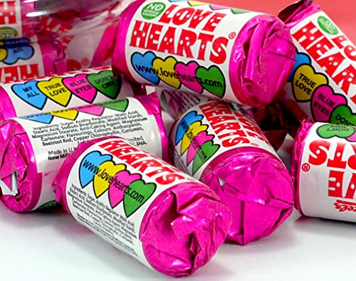 Swizzels Love Heart Mini Rolls 500g Feast of Sweets Jar by Britten & James