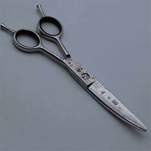 SYLL Tijeras de peluquería Profesional Damasco de 6.0 Pulgadas Las Tijeras Curvas Tipo A Son Ideales para Cortar y peinar el Cabello