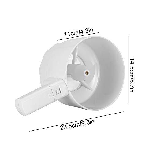 Tamiz de harina eléctrico Tamiz de mano Operador a batería Colador de plástico Forma de vaso Polvo Coctelera Cocina Hornear Pastelería