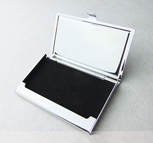 Tarjeta de visita profesional, caja de la cartera de acero inoxidable Titular de la tarjeta de identificación de la tarjeta de crédito Terrific Pig