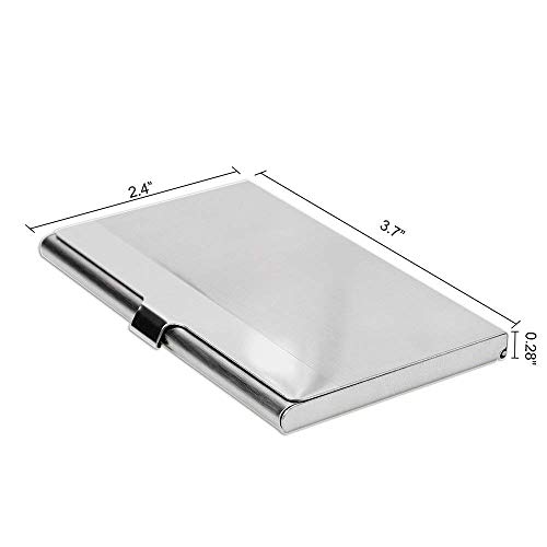 Tarjeta de visita profesional, caja de la cartera de acero inoxidable Titular de la tarjeta de identificación de la tarjeta de crédito Terrific Pig