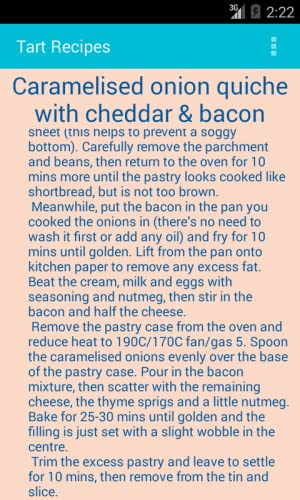 Tart Recipes