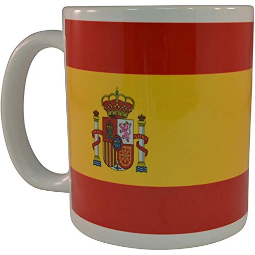 Taza de café con bandera española Taza de la novedad Gran idea de regalo para hombres Mujeres España