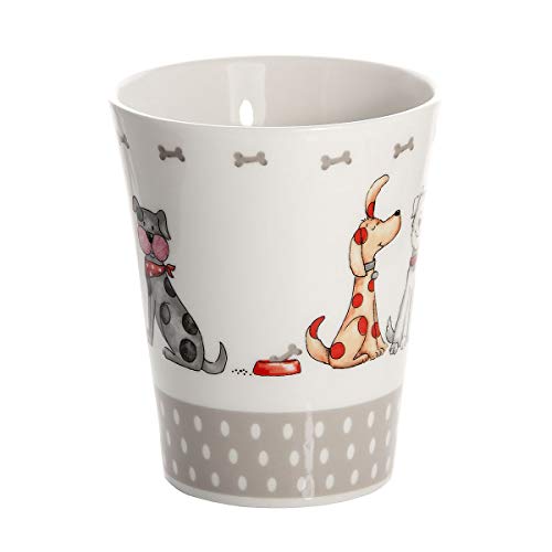 Taza de desayuno de cerámica porcelana para café té, originales grandes decorativas diseño de perro regalo para perros y amante de los animales Dog Design Mug Gift for Animal Lovers
