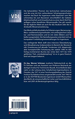 Technischer Lärmschutz: Grundlagen und praktische Maßnahmen zum Schutz vor Lärm und Schwingungen von Maschinen (VDI-Buch)