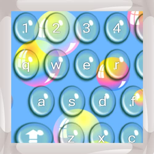 Teclados de burbujas de agua