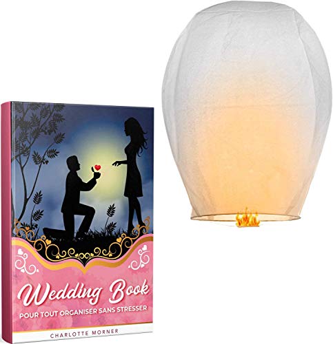 tellementhappytm farol volador 100% biodegradable blanca