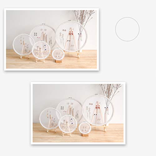TENDYCOCO Pendiente Organizador del Sostenedor Pendiente del Perno Prisionero de La Joyería Titular de La Exhibición Estante Artesanía DIY con Aro de Exhibición Pantalla Caballete 16 Cm