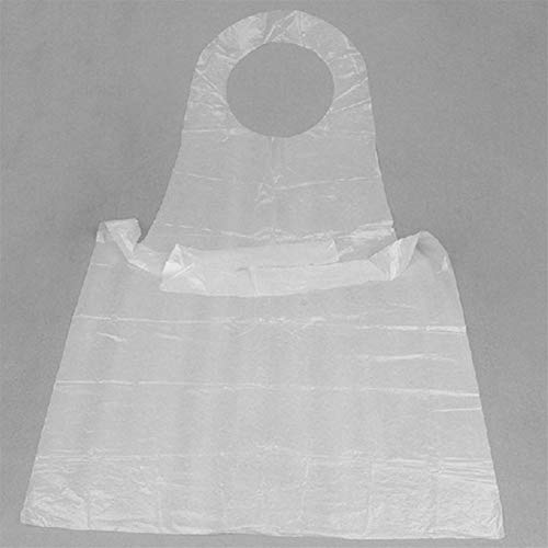 TEVISE 100pcs / Set de Limpieza desechable Delantal Delantales Transparentes Delantal de Cocina fácil Cocina para Manipulación de Alimentos y Uso Doméstico