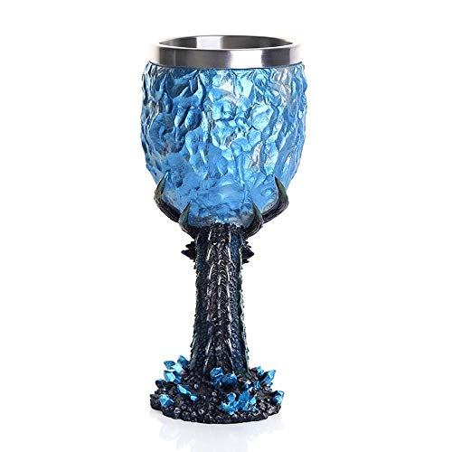Tiantian Blanco Copas de Santa Walker Regalo 1pcs Juego Dragon Vino del cubilete de Cristal de la casa Stark Tronos Leyendas Espadas,G16,220ml
