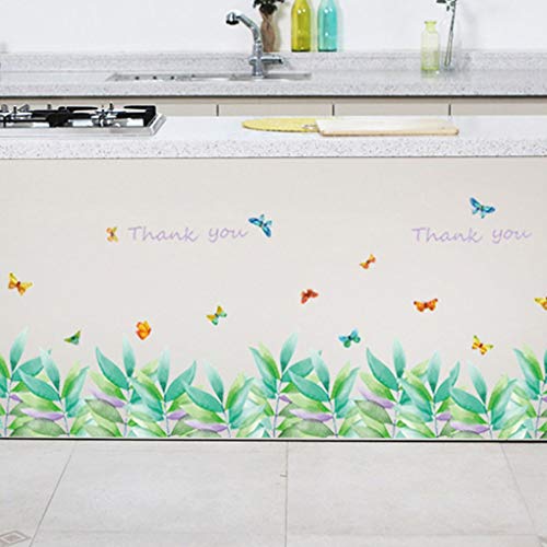 Timlatte Antecedentes Línea de la Flor de Mariposa Etiqueta de la Pared de la Esquina Sala de TV Sala Infantil del Papel Pintado PVC extraíbles Adhesivos de Tatuaje