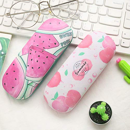 Tinkber Estuche portátil para gafas con motivos de frutas, Caja Estuche para Gafas, diseño de frutas, caja de almacenamiento