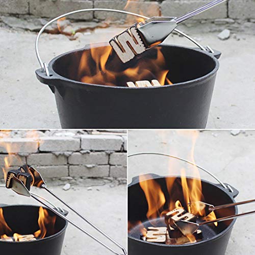 Tipo de tijeras de acero inoxidable Pinza para alimentos a la parrilla Pinzas para barbacoa portátiles Pinza universal para alimentos Gadget para exteriores Herramientas para barbacoa - Plata