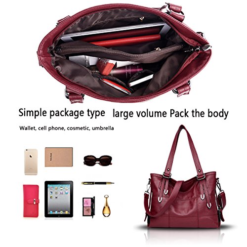 Tisdaini Bolsos de Mano Mujer Bolsos Bandolera Moda Gran Capacidad Casual Bolsos Totes Shoppers y Bolsos de Hombro