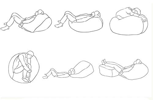 TKLLOVE Tumbona,Outdoor Leisure Tumbona Bean Bag Oficina Móvil Tumbona Inicio Adultos Lazy Sofa Tumbona Sala De Estar Mini Tumbona Hotel Portable Exterior Leisure Mini Tumbona