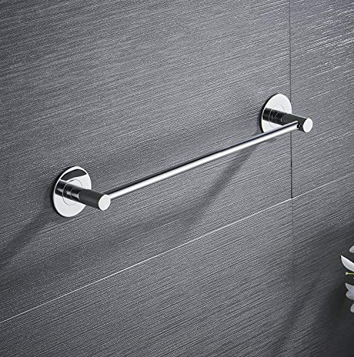 Toallero Baño Adhesivo 30 cm, Acabado Pulido, Acero Inoxidable