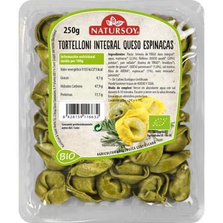 Tortelloni Integral con Queso y Espinacas Natursoy