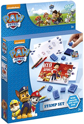 Totum Paw Patrol STEMPELSET Paw Patrol-Juego de Sellos, Color carbón (720336)