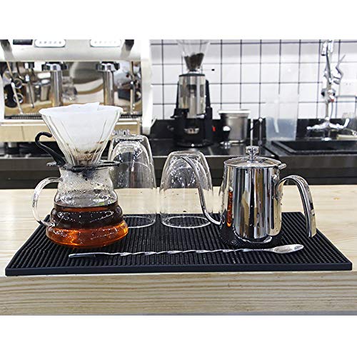 TourKing Servicio de Bar Alfombra Antideslizante Mat Servicio de Bebidas a Prueba de Calor para la Cerveza Broma de café casa Cocina Vino té Coaster 12 * 6 * 0,4 Pulgadas Paquete de 2