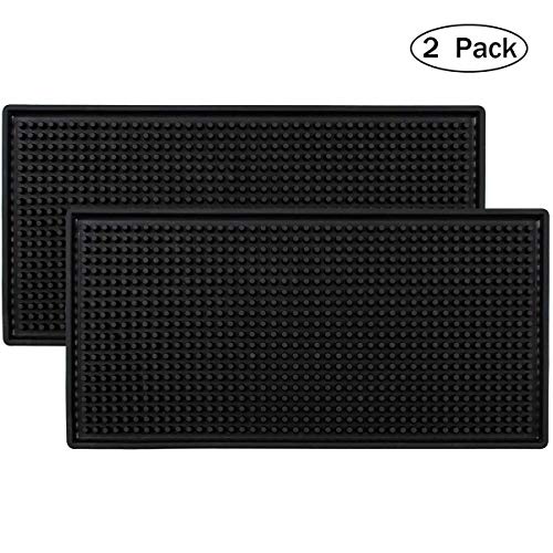 TourKing Servicio de Bar Alfombra Antideslizante Mat Servicio de Bebidas a Prueba de Calor para la Cerveza Broma de café casa Cocina Vino té Coaster 12 * 6 * 0,4 Pulgadas Paquete de 2