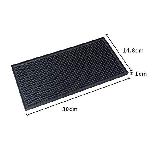 TourKing Servicio de Bar Alfombra Antideslizante Mat Servicio de Bebidas a Prueba de Calor para la Cerveza Broma de café casa Cocina Vino té Coaster 12 * 6 * 0,4 Pulgadas Paquete de 2
