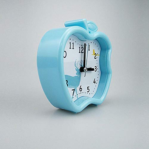 TPCMD Niños creativos de Relojes electrónicos Minimalista Reloj de cabecera del Reloj del Color del Caramelo Home Boutique 3 Pulgadas