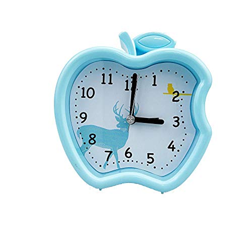 TPCMD Niños creativos de Relojes electrónicos Minimalista Reloj de cabecera del Reloj del Color del Caramelo Home Boutique 3 Pulgadas