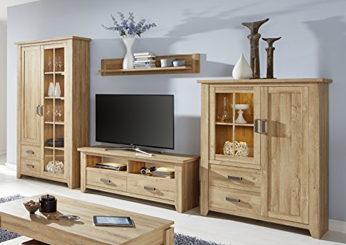 Trendteam Mueble, Alteiche Dekor, 137 x 23 x 140 cm