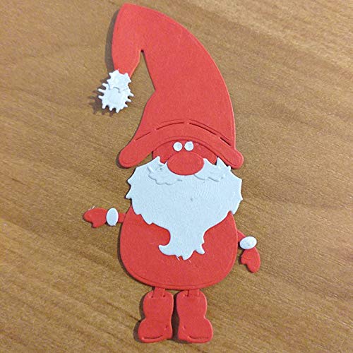 Troqueles Scrapbooking de Navidad Troqueles de Corte Metal de Papá Noel Plantillas Troquelado Dies Troqueles Scrapbooking de Papá Noel de Navidad para Álbum Recorte Artesanía Papel DIY Manualidad