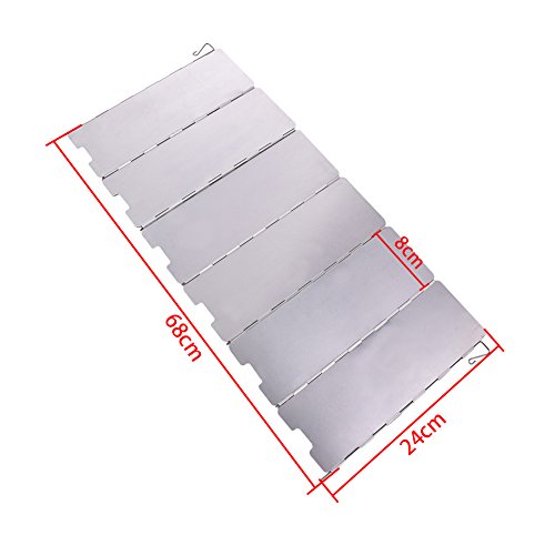 twinkbling plegable paravientos estufa de gas Parabrisas para al aire libre Camping picnic- 8 platos