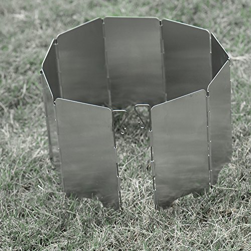 twinkbling plegable paravientos estufa de gas Parabrisas para al aire libre Camping picnic- 8 platos