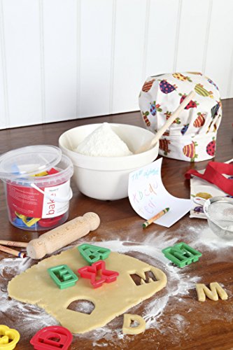 UK Cook Shop - Juego de cortadores de Galletas, diseño de Letras y números