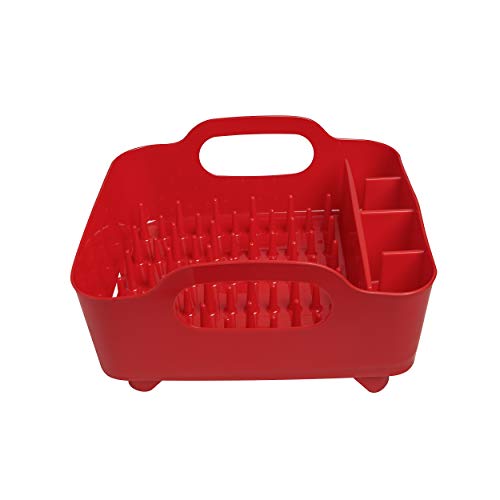 Umbra 330590-505– Escurridor de platos y vasos, 36x32,5x15,5cm, color rojo