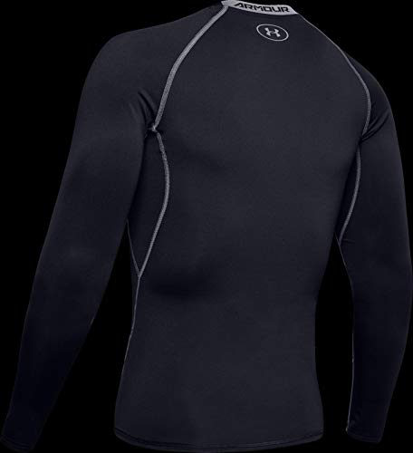 Under Armour UA Heatgear Long Sleeve Camiseta De Manga Larga, Hombre, Negro (Black/Steel 001), S