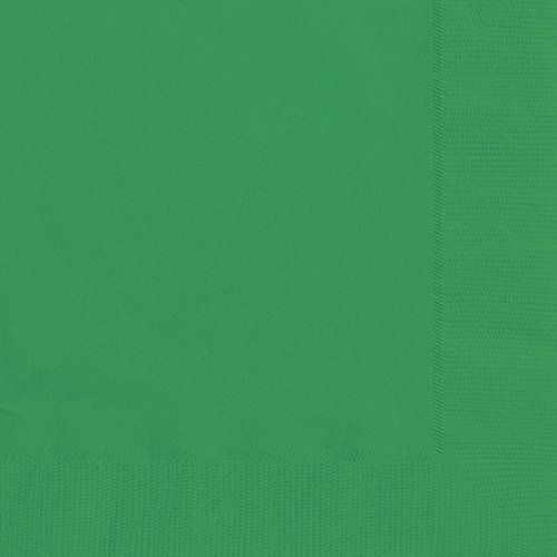 Unique Party -  Servilletas de Papel - 16,5 cm - Verde Esmeralda - Paquete de 20 (31852)