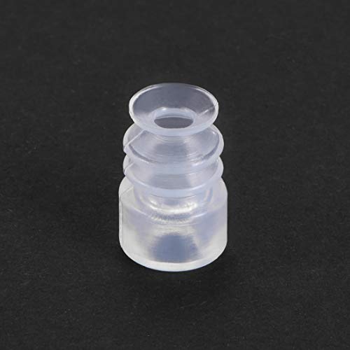 Uxcell Ventosa de fuelle de 8 mm de diámetro x junta M5 de silicona aspiradora industrial con ventosa neumática