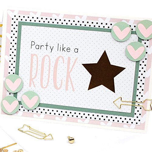 Vaessen Creative Love It Perforadora de Papel, Corazón, Talla M, Para Proyectos DIY, Scrapbooking, Creación de Tarjetas y Más
