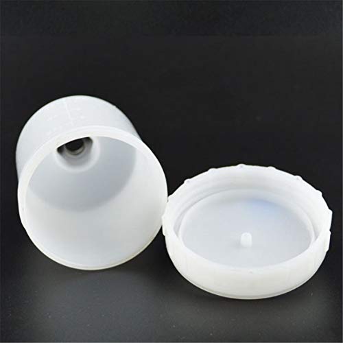 Vaso de pintura en aerosol de plástico Vaso de pulverizador Alimentador de gravedad por aire Olla de pintura Conector de rosca Fastmover para piezas de pistola de pulverización-Blanco