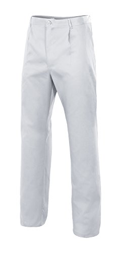 Velilla 349 Pantalón con pinzas, Blanco, 42