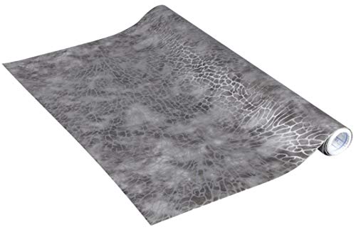 Venilia 54888-Adhesivo de aspecto industrial (PVC, sin ftalatos, grosor: 0,35 mm), color gris, 45 cm x 2 m