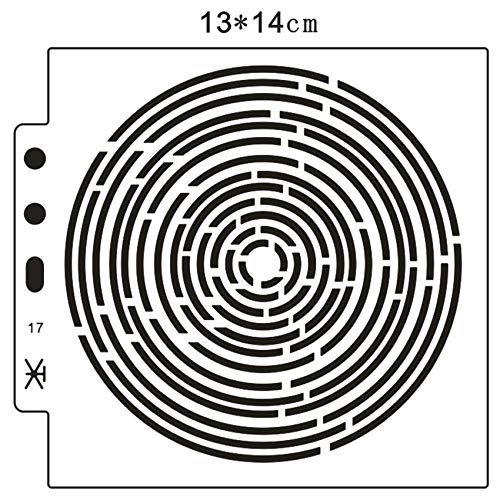 Venta al por mayor maze shield DIY cake scrapbook stencils Hollow Adornos impresión de encaje gobernante Día de San Valentín