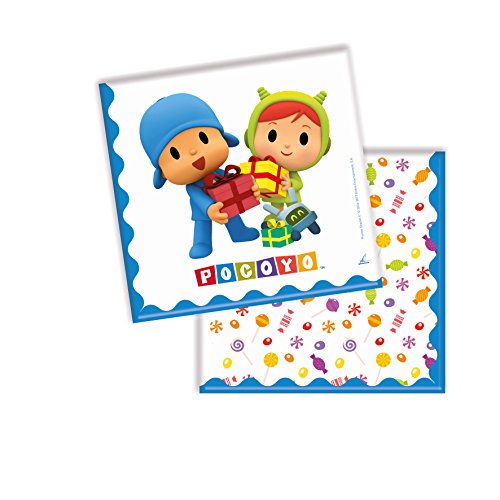 Verbetena, 016001507, pack 20 servilletas pocoyo y nina, servilletas de papel.