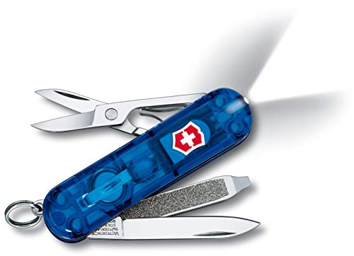 Victorinox Swisslite Navaja, Unisex, Azul Transparente, Talla Única