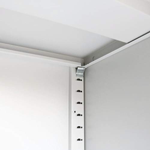 vidaXL Armario 90x40x90 cm Gris Puertas Correderas Oficina Almacenaje Orden