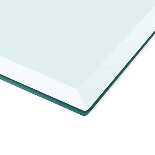 vidaXL Superficie para Mesa Cuadrada de Cristal Templado 800x800 mm Tablero