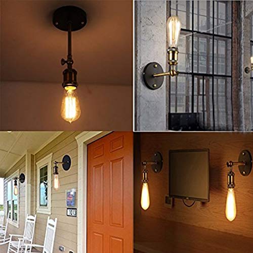 Vintage Industrial luz antigua pared lámpara cabeza cobre montaje accesorios pared Retro lámpara de pared con la lámpara de Edison E27 Socket (Single light)